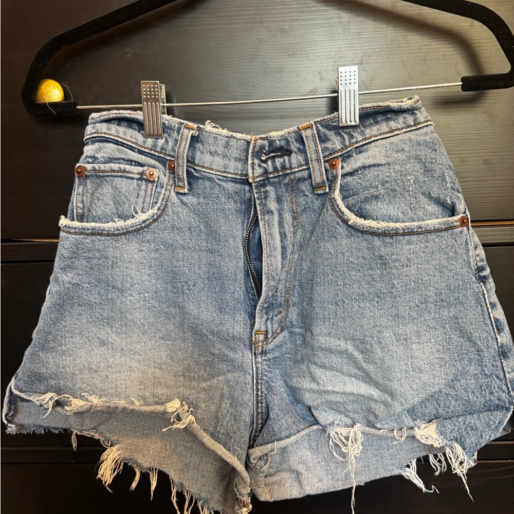 Abercrombie & Fitch Distressed Denim Shorts